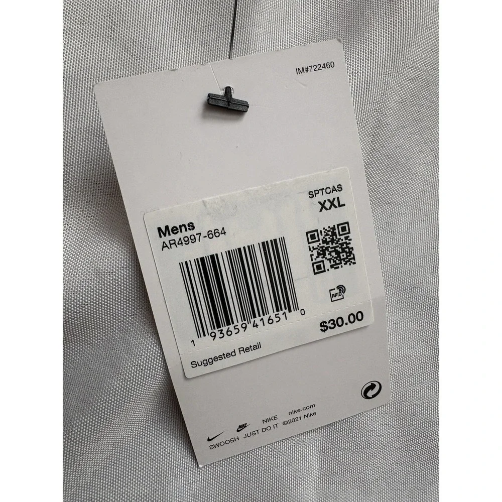 NEW Nike The Nike Tee Peach Crew Neck Short Sleeve T Shirt 2XLARGE AR4997-664 - Picture 6 of 10